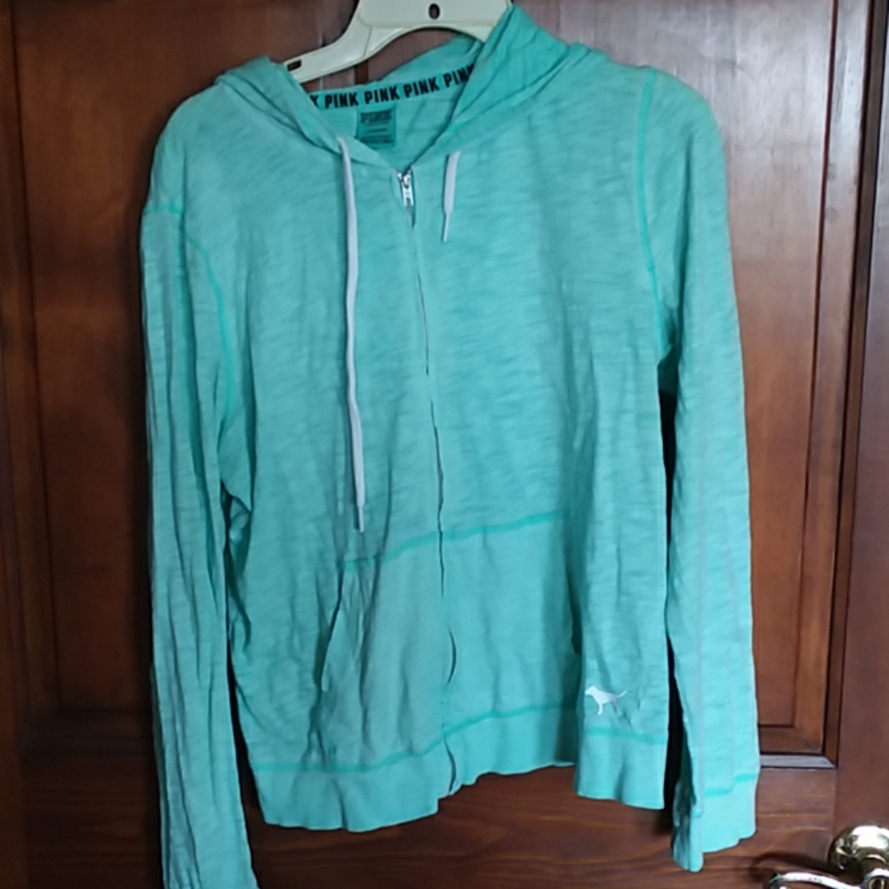 Pink full zip hoodie